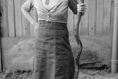 Anne with walking talking stick, Ueberau/Südhessen