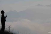 Morgen nach der Visions-Suche, Massif des Bauges/Haute Savoie/Frankreich